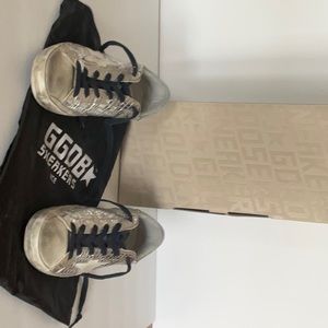 Golden Goose Silver Laminated Cocco size 37